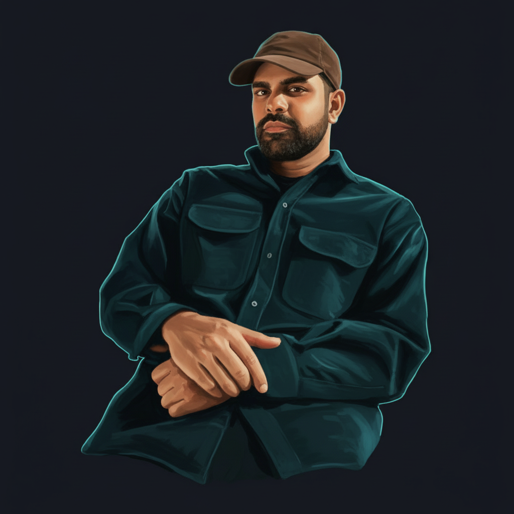 Editorial illustrated portrait of Ahadadream