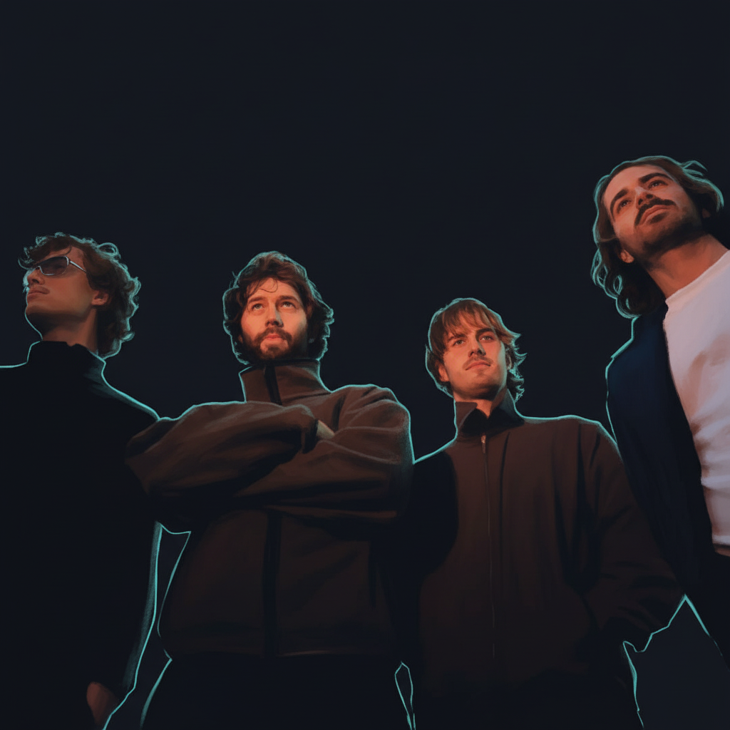 Editorial illustrated portrait of Intermood