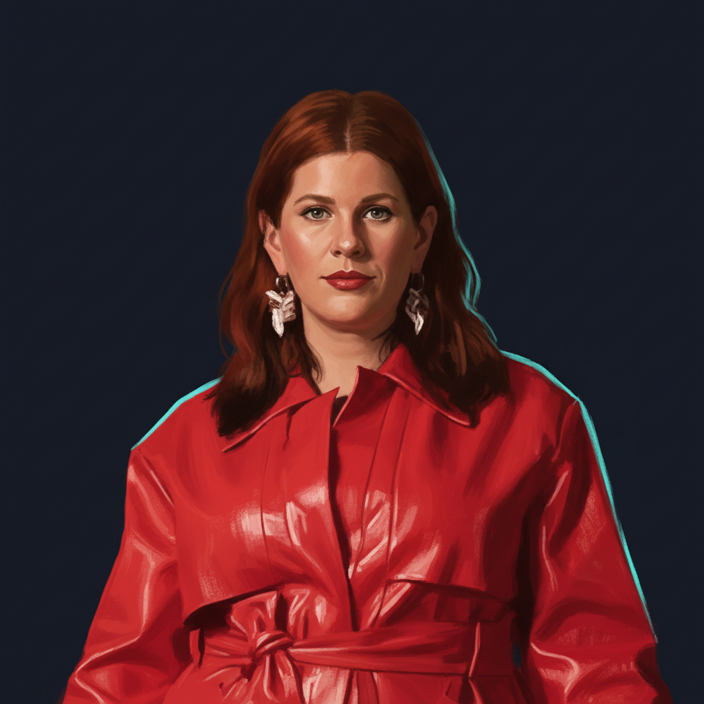 Editorial illustrated portrait of CC:DISCO!