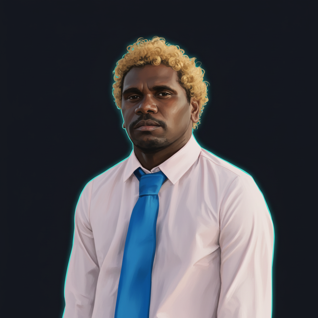 Editorial illustrated portrait of Drifting Clouds