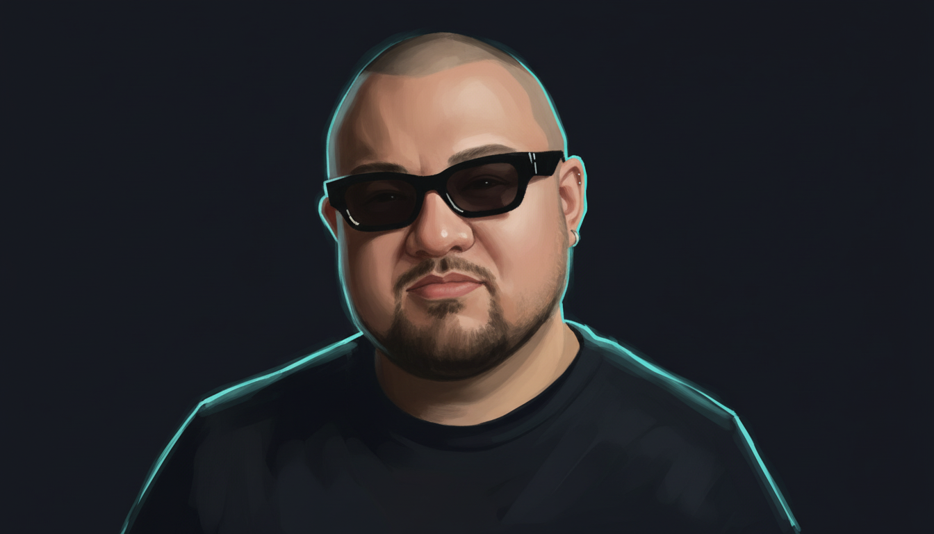 Editorial illustrated portrait of Fried Pork Chop